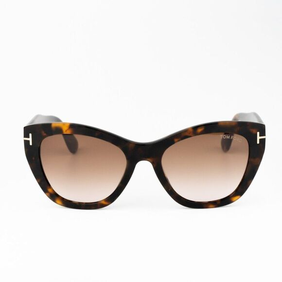 NEW Tom Ford FT0940/S CARA 55F Havana Gradient Brown Cat Eye Women Sunglasses - Picture 1 of 12
